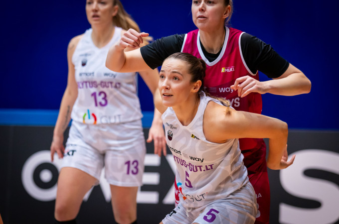 Įtemptą kovą prieš panevėžietes laimėjęs „Alytus-GUT.LT“ atsidarė pergalių sąskaitą